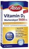 Abtei Vitamin D3 Forte Wochendepot, 1er Pack (1 x 12 Tabletten)