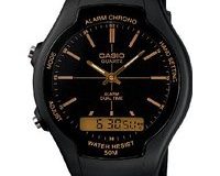 Casio Collection - Herren-Armbanduhr mit Analog-Digital-Display und Resin-Armband - AW-90H-9EVEF