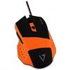 V7.GG GM110 Pro Gaming Maus (4000dpi, Multicolor LED, 6 Programmierbare Tasten) Orange