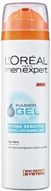 L'Oreal Men Expert Hydra Sensitive Rasiergel, speziell f&uuml,r sensible Haut, 200 ml