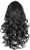 Love Hair Extensions Kunsthaar-Pferdeschwanz Curly mit Krokodilklemme, 30,5&nbsp,cm, 1 Jet Black