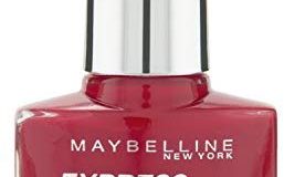 Maybelline Express Finish Nagellack, Nr. 565 Cherry, trocknet in nur 40 Sekunden, Schock-Control-Films ch&uuml,tzt die Farbe vor