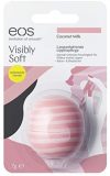 eos Visibly Soft Coconut Milk Lip Balm, feuchtigkeitsspendende Lippenpflege, nat&uuml,rliche Intensiv-Pflege f&uuml,r trockene L