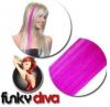 Hairaisers Funky Diva Kunsthaarstrhnen Ensemble De 2, rose pink