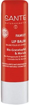 SANTE Naturkosmetik Lipbalm Bio-Granatapfel & Marula, Nat&uuml,rlicher Lippenpflegestift, Macht die Lippen weich & geschmeidig,