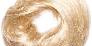 Love Hair Extensions Volcano Kunsthaar-Haargummi, Sunlight Blonde-Pure Blonde